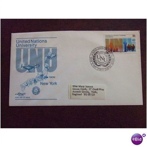 United Nations 1985 University Tokyo Japan FDC