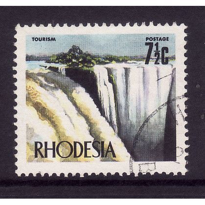 RHODESIA 1970 SG 443c 7 1/2c VICTORIA FALLS FINE USED#2