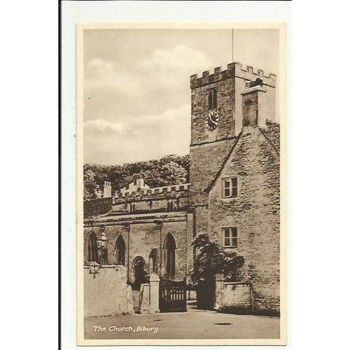 Gloucestershire BIBURY Church Postcard by Wyndham