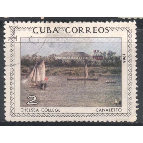 Cuba 1966 - SG1340 - 2c - Chelsea College (after Canaletto) - used