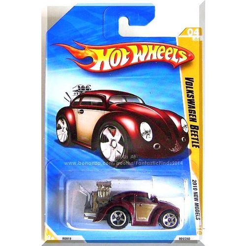 Hot Wheels - Volkswagen Beetle: 2010 New Models #04/44 - #004/240 *Burgundy*