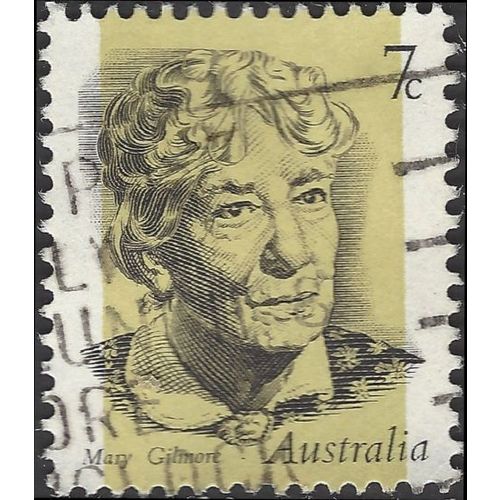 AUSTRALIA, Mary Gilmore (1865-1962), Poet, yellow 1973, 7c, #2