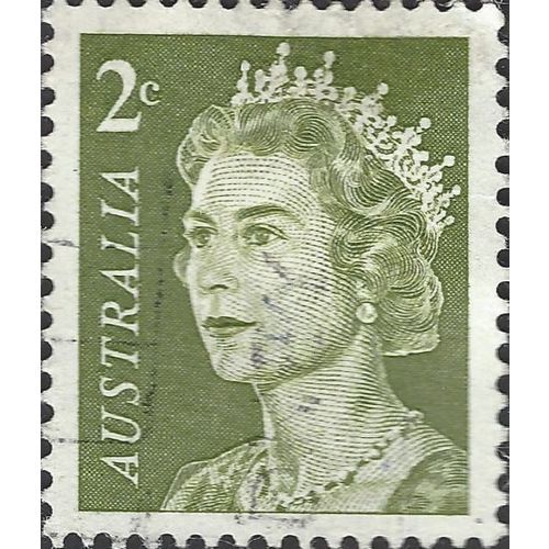 AUSTRALIA, Queen Elizabeth II, olive 1966, 2c, #4