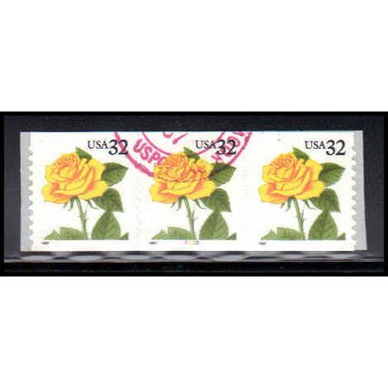 Used 3054 32c Yellow Rose Very Fine PNC 2223/3 PA3682