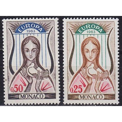 MONACO [1963] MiNr 0742-43 ( **/mnh ) CEPT