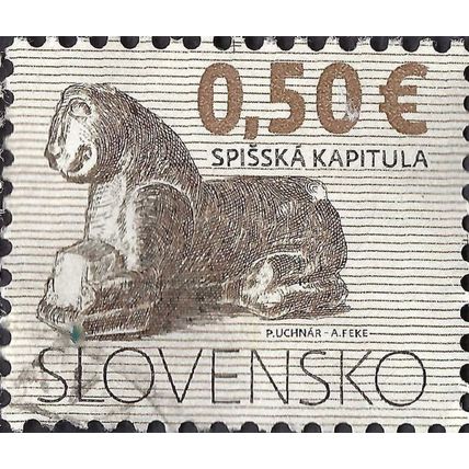 SLOVAKIA, Church of St Martin in Spisska Kapitula, brown 1993, 0.50