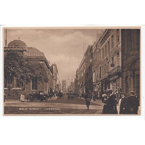 Bold Street Liverpool Postcard