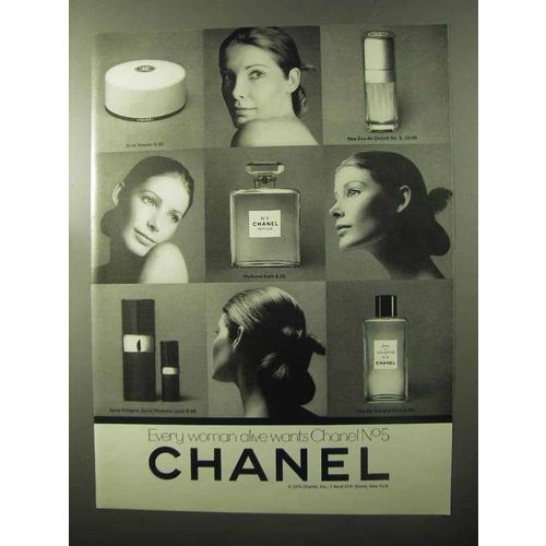 1970 Chanel No. 5 Perfume Ad - Every Woman Alive Wants