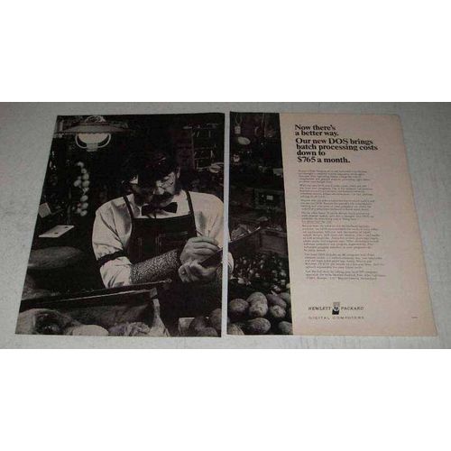 1970 Hewlett-Packard DOS Ad - There's a Better Way