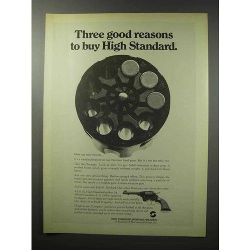 1970 High Standard Durango Revolver Ad - Good Reasons