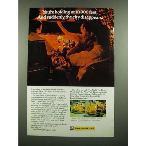 1971 Caterpillar Engines and Electric Sets Ad - Suddenly The City Disappears
