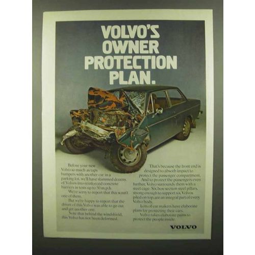 1974 Volvo Car Ad - Owner Protection Plan