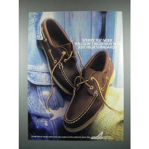 1982 Sperry Top-Sider Shoes Ad - Don't Need High Seas