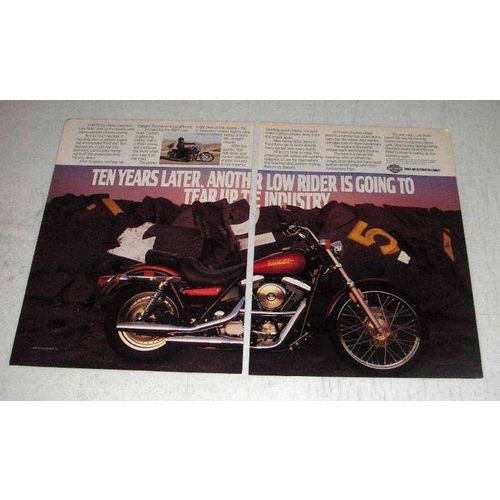 1987 Harley-Davidson Low Rider Custom Motorcycle Ad