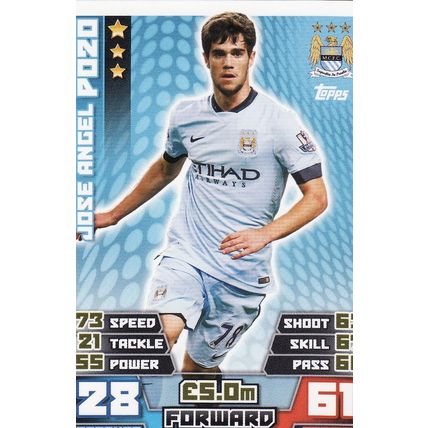 Match Attax Extra 2014/2015 36 Jose Angel Pozo Manchester City
