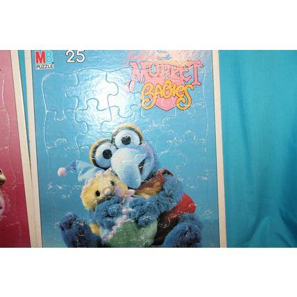 VTG 80s Muppet Babies Frame Tray Puzzle Gonzo Piggy Kermit 1984 Jim Henson 25 PC