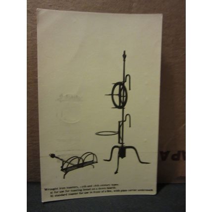 IRON TOASTERS used postcard GEFFRYE MUSEUM, LONDON 1989 pm /