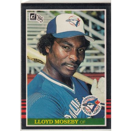 1985 Donruss baseball card 437 Lloyd Moseby