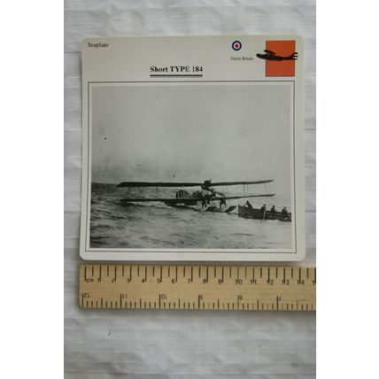 Short Type 184 - GB - Seaplane - Collectors Club Card