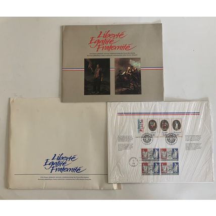 Liberte Egalite Fraternite Stamp Book PB Stamps Commemorating French Revolution