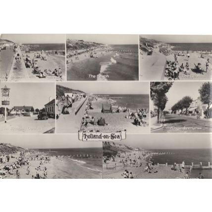 Holland On Sea Essex Roaring Donkey Pub 8 Views RPC Postcard