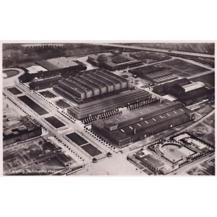 Leipzig Technische Mosso 1930s Old Real Photo Aerial German Postcard