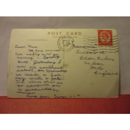 GENERAL VIEW, ST. HELIER'S, JERSEY, used vintage postcard RP by B. B. 1958 pm /