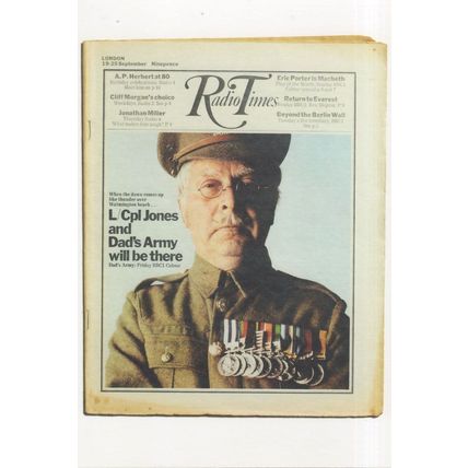 Dads Army TV Show Radio Times BBC Magazine Rare Postcard