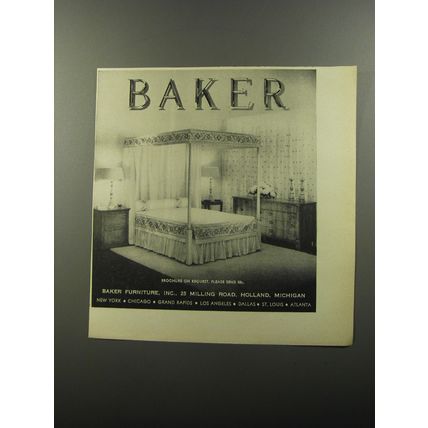 1956 Ad for Baker Furniture