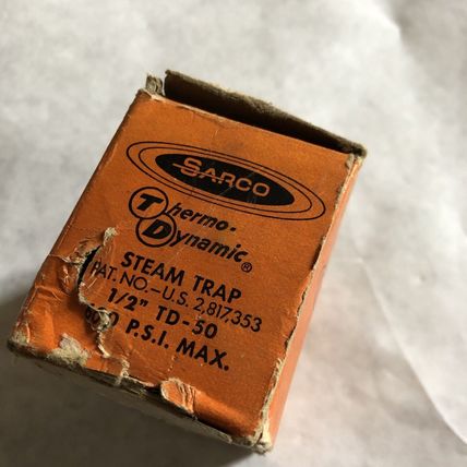 NEW 1/2" Spirax-Sarco 1/2 TD-50 Thermodynamic steam Trap,B.M. 49326,TD50,AY,AA