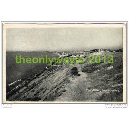 CLIFFS, SOUTHBOURNE, BOURNEMOUTH, DORSET, ENGLAND, 1920s?, Postcard