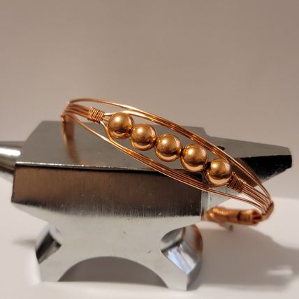 Handmade Copper Wire Cuff Style Bracelet