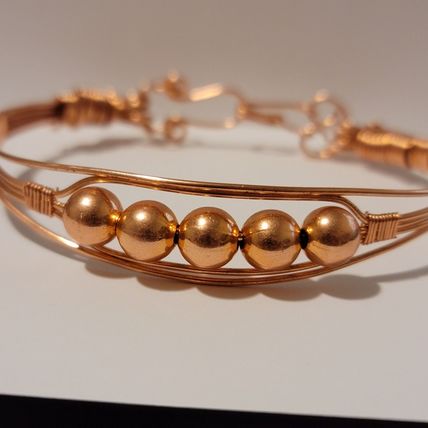 Handmade Copper Wire Cuff Style Bracelet