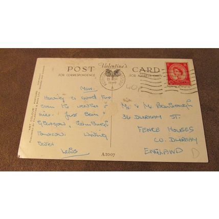 Valentines Clan Mackenzie Tartan Postcard- George Square, Glasgow - A1007