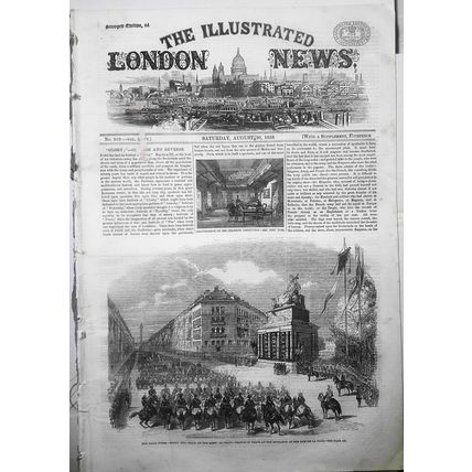 The Illustrated London News, August 20, 1859 - Paris fetes; Great Eastern saloon