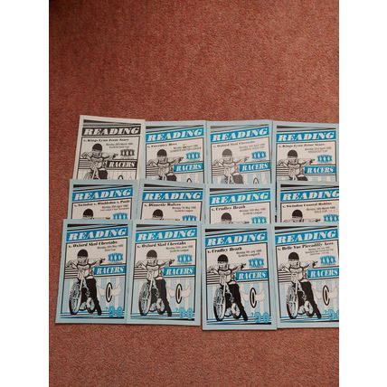 Reading Speedway Programmes 1990 ( 20 Programmes Job Lot)
