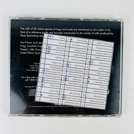 Lang Elliott The Calls Of Frogs And Toads CD