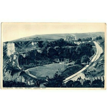 Eastbourne Holywell Retreat Looking West 1946 EASTBOURNE Take No Chances ... PMK