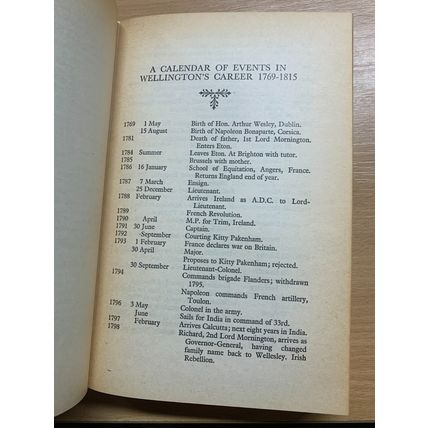 1972 "WELLINGTON - THE YEARS OF THE SWORD" ELIZABETH LONGFORD HARDBACK BOOK (P4)