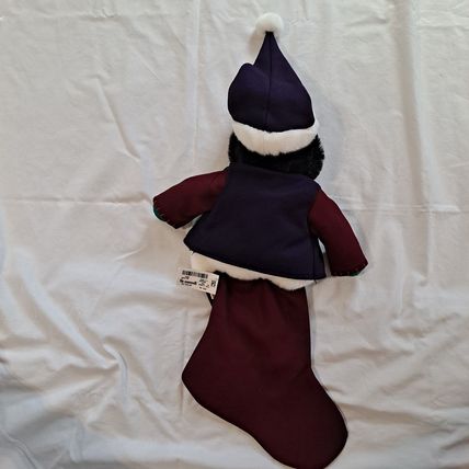 Vintage ZCMI PENGUIN 3D PLUSH CHRISTMAS STOCKING 22" Bird Felt