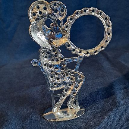 TORINO Metal MOUSE EARRING HOLDER Display Tree Organizer Girl in Mirror Stand