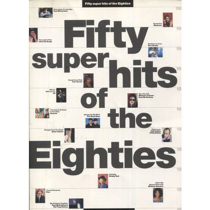 Fifty Superhits of the Eighties Paperback Music Book
