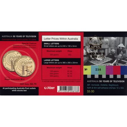 2006 Australia 50 Years of Television Booklet Ovp't APTA Sydney BC208783