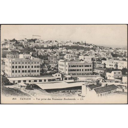 Vue Prise des Nouveaux Boulevards, Tanger, 1936 - Lévy et Neurdein CPSM LL214