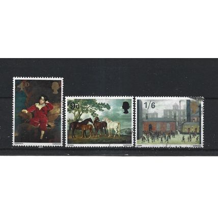 GB.British Paintings (1st series) set of 3.Fine Used.Jul25