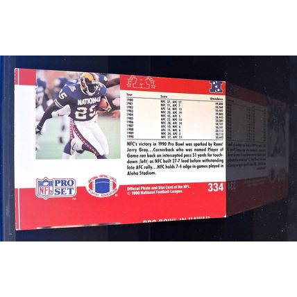 ALOHA STADIUM 1990 PRO-SET PRO BOWL MISS-CUT CARD #334