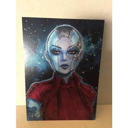 Marvel Comics Guardians of the Galaxy Nebula 5''x7'' Mini Print Signed by Artist