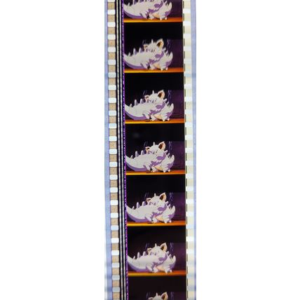 Pokemon . Pk TSR - a043Q . 1 STRIP OF 5 - 35MM FILM CELLS