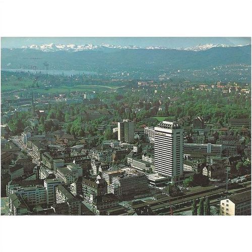 1974 Zurich Oerlikon Railway Station & Hotel International aerial