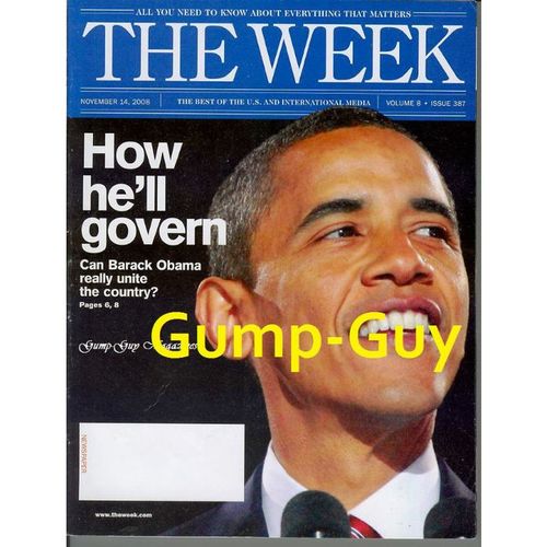 The Week magazine November 14 2008 Barack Obama Can He Unite The Country